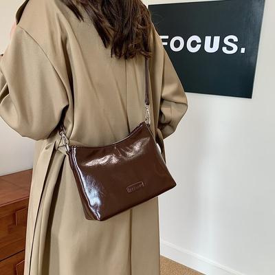 2025 Retro einfache kleine quadratische Tasche Koreanische Version neue modische Schultertasche mit großer Kapazität Nischen-High-End-Unterarmtasche