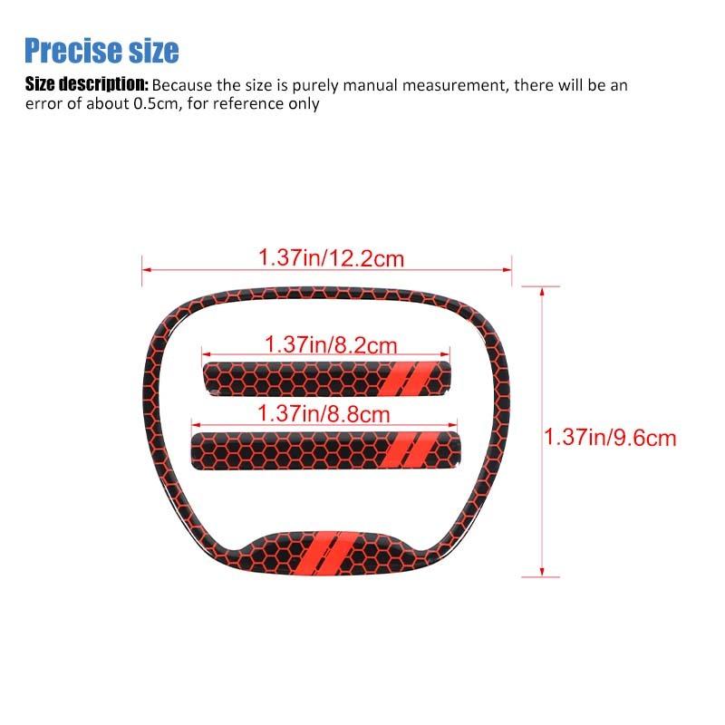 Steering Wheel Decoration Protective Cover For Dodge Charger For Challenger 2015 Up For Dodge Durango 2014 Up  Interior Accessories