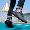 Men's Large Size Mesh Sneakers Breathable Thin Section Hollow Out Running Shoes Casual Couple Model Tide Shoes