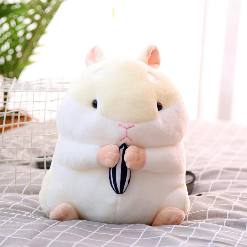 Little Hamster Doll Plush Toy Holding Melon Seeds Fat Hamster Rag Doll Cute Super Cute Mouse Mascot