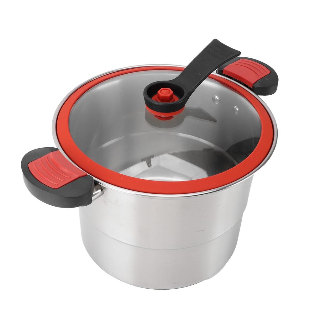 Micro Pressure Pot 304 Stainless Steel Explosion Proof 7L Large Capacity Double Ear Micro Pressure