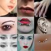 Edelstahl Fake Piercing Stecker Set Fake Nasenring Stecker Aufkleber Packung Fake Augenbraue Lippe Piercing Nicht durchgestochen Ohrstecker Packung