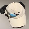 Korean Style Dog Baseball Cap Embroidery Peaked Cap Breathable Cartoon Sun Hat  Sports