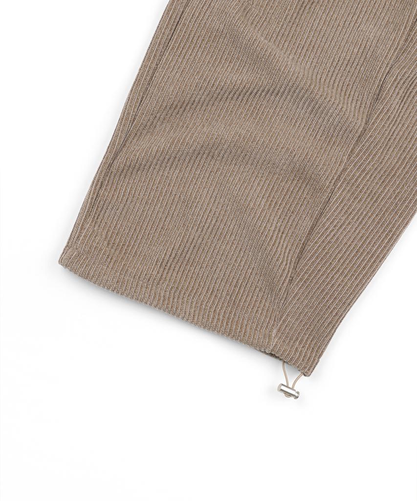 EASY NO EASY Curved Corduroy Pants - Beige