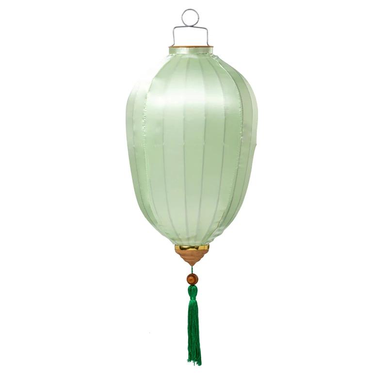 

Chinese Style 14Inch Classical Silk Lantern Traditional Lantern Balcony Party Chinese Mid-autumn Festival New Year Hanging Decor 14INCH світло-зелений колір