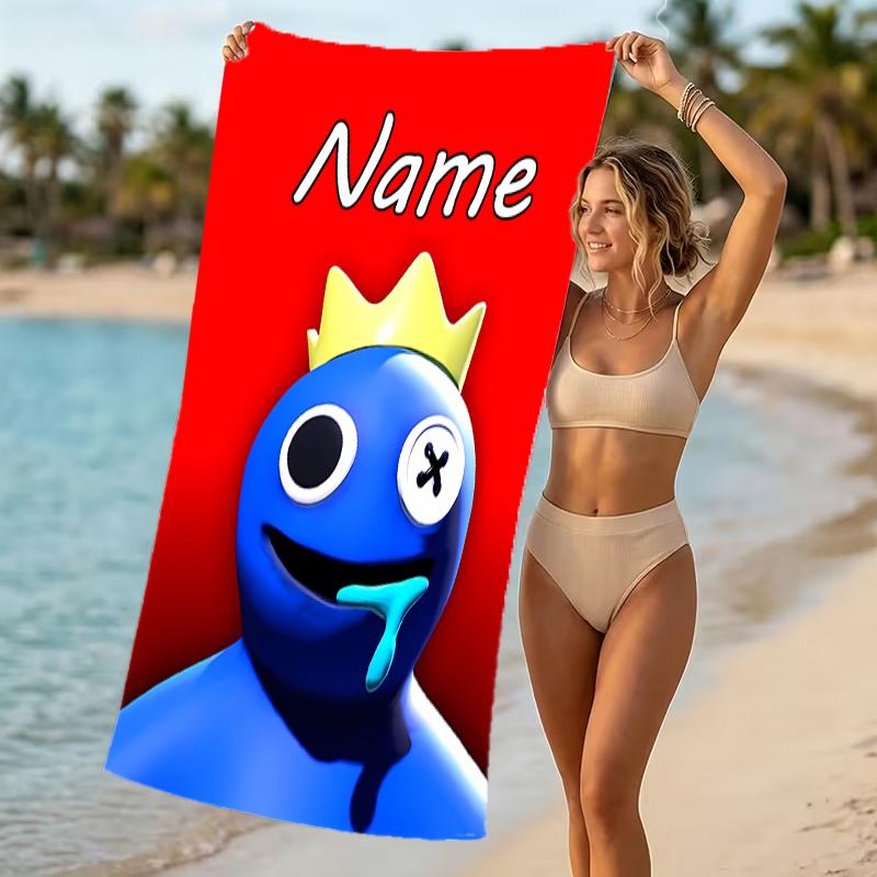 Customizable Personalized Beach Towels Rainbow Friends Themed designs.Suitable for the Beach, Yoga, Sports;ideal As Beach Accessories