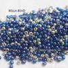 Handmade 2/3mm Gold Electroplated Glass Rice Beads for DIY Jewelry
