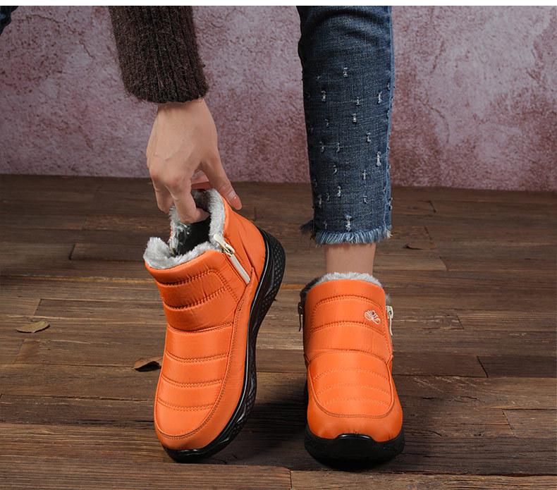 2024 Unisex Plus Size Cotton Snow Boots with Velvet Lining