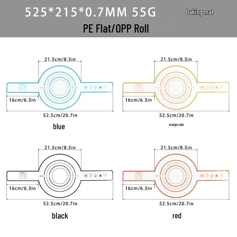 ZISIZ Утолщенный силиконовый коврик из стекловолокна для замешивания теста
