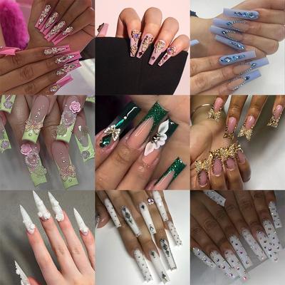O7 Manicure Nail Piece Long Wearing Nail Summer Advanced Sense Wearable Nail Patch Nail