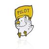 Whimsical White Dove Brooch: Playful, Proud, and Protective Cartoon Accessory