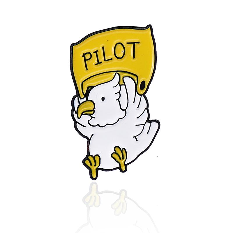 Whimsical White Dove Brooch: Playful, Proud, and Protective Cartoon Accessory