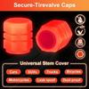 4/20PCS Luminous Car Tire Valve Cap Fluorescent Night Glowing Decor Motorcycle Bike Wheel Nozzle Dustproof Tyre Valve Stem Caps Stem Caps1