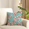 Kimono Fabric Cushion Cover Reversible Plush Pillow Cover Soft Fluffy Home Decor for Sofa Bedroom