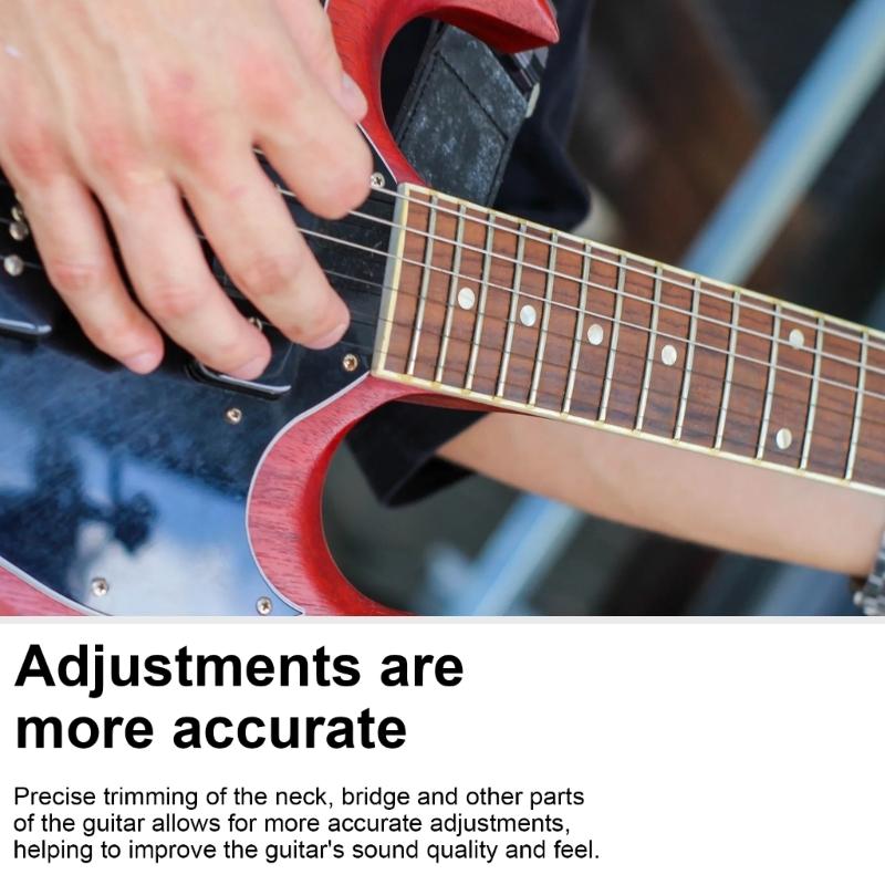 3Pcs Guitar Nut Files, Double Edge Nut Slotting Files Fret Crowning Slot Files Guitar Fret Files for Mandoline Ukulele