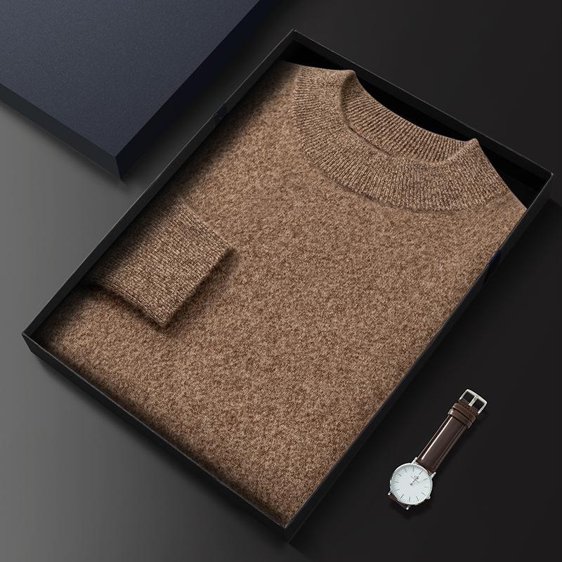 New first-line ready-to-wear semi-turtleneck cashmere sweater light luxury pullover sweater wool