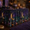 Halloween Table Skirt With Waterproof Dustproof Decor Dining 140-275cm Length