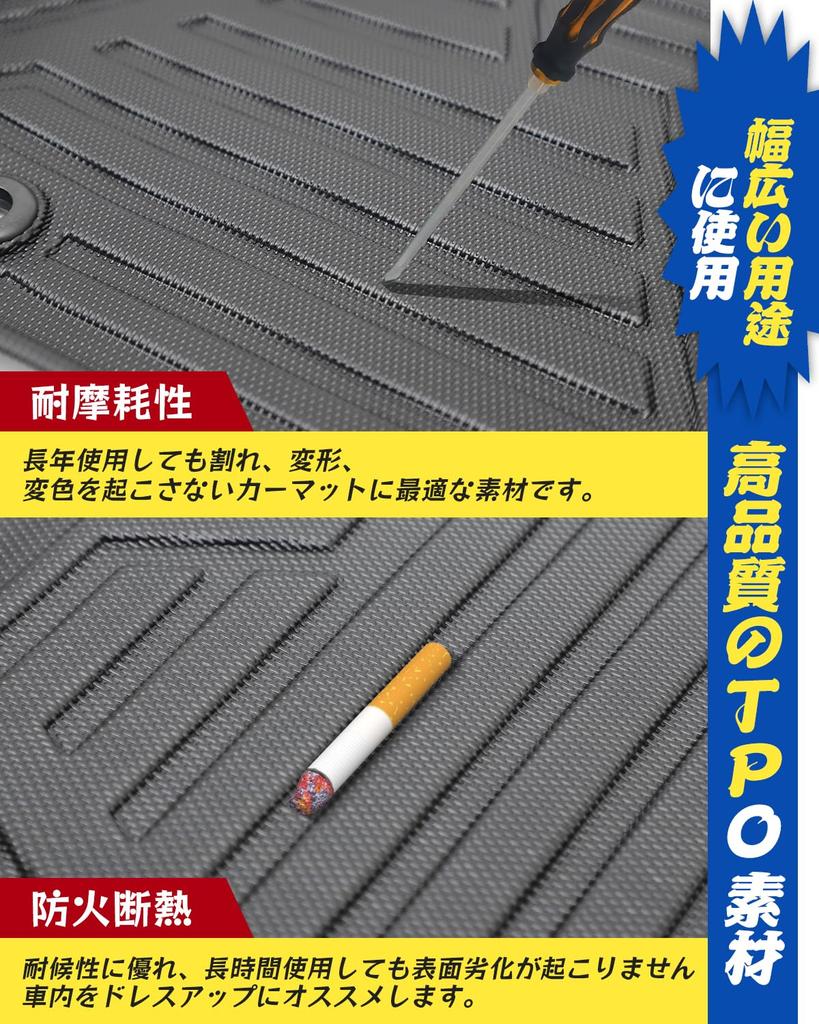 Honda New Vezel RV Series Floor Mat Set VEZEL RV3 RV4 RV5 RV6 Type April 2021 Current Vehicle Manufacturer Direct 3D Car Mat Waterproof TPO Material