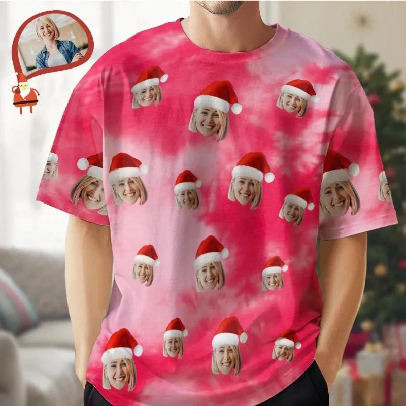 

Мужская и женская футболка оверсайз с коротким рукавом, мужская футболка с коротким рукавом, рождественский подарок 5XL