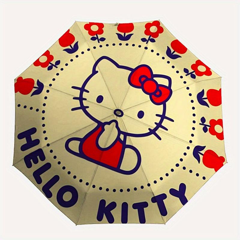 

1pc Hello Kitty Automatic Umbrella 8-Bone Design Compact Gear for Outdoor Travel, Perfect Gift for Friends yy250821100