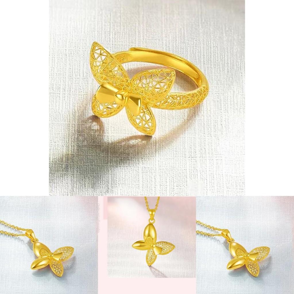 Stylish Gold Plated Butterfly Wire Ring Chic Geometric Jewelry Perfect For Women