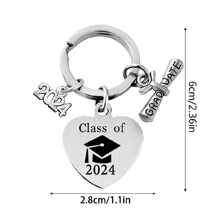 Engraved Key Rings Graduation Key Holder Gift for College and Graduate Students