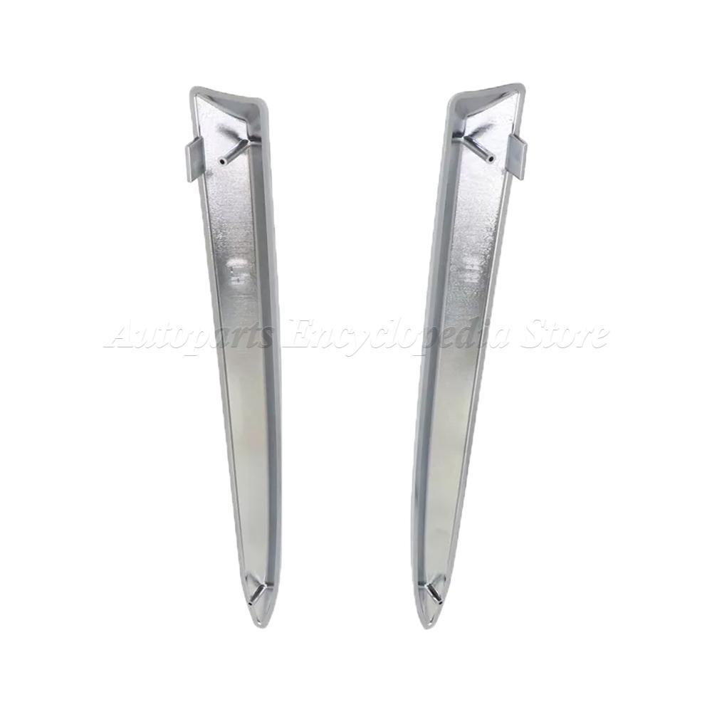735455042 For FIAT 500 2008‑2015 Car Front Bumper Upper Molding Chrome Carbon Trim 735455041 Front Bumper Upper Grill Trim