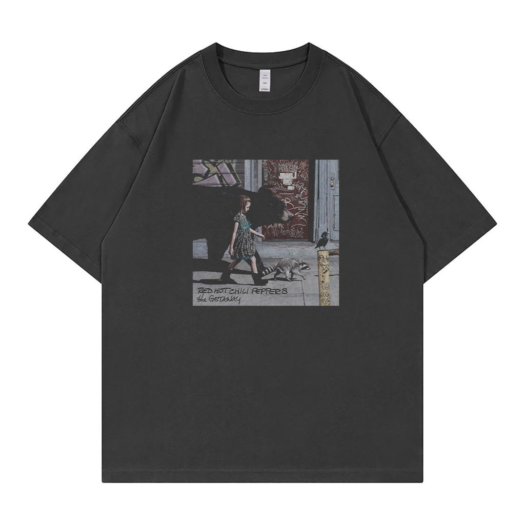 Red Pepper Band Retro American Street Vintage Revival Pure Cotton Roundneck Rock ShortSleeve Tshirt for SpringSummer 2026