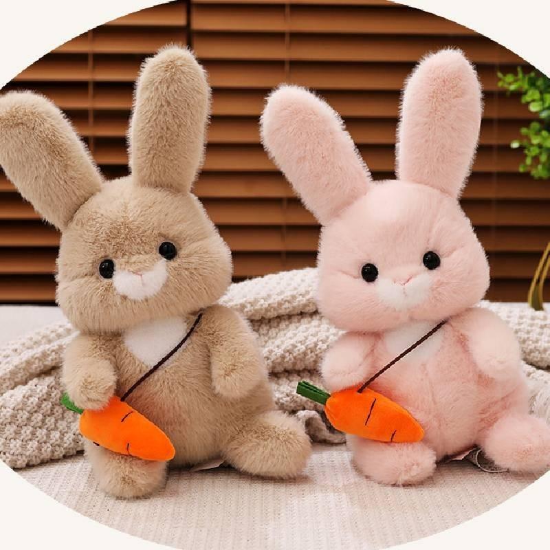 Adorable Plush Bunny Stuffed Animal Toy Ultra Soft Cuddly Rabbit Pillow Gift