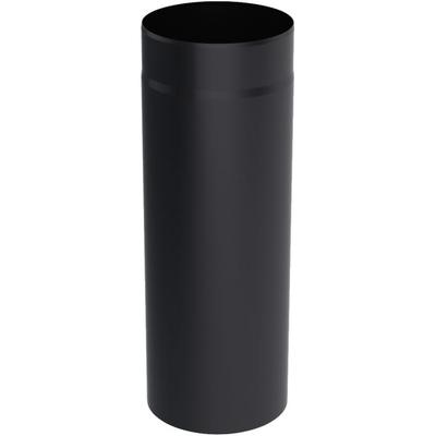 Czarna stalowa rura kominowa 120mm 50cm