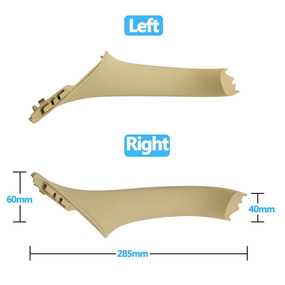 Grey Oyster Car Left Right Interior Door Inside Pull Handle Cover Trim For BMW 5 Series F10 F11 F18 520i 523i 525i 528i