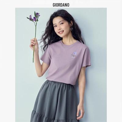 Women's Floral Print Short Sleeve T-Shirt