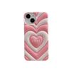 Stylowe śliczne 3d Love Heart silikonowe różowe etui na telefon dla Iphone 14 13 12 11 Pro Max Ins Korea piękne, odporne na wstrząsy miękkie etui Funda