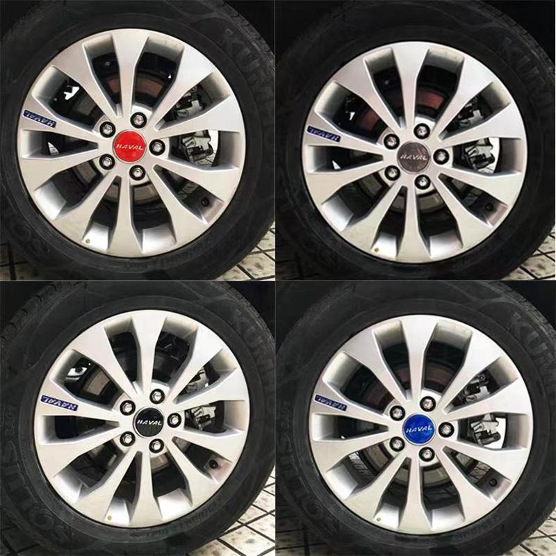 4pcs Car Wheel Center Cap Logo Hub Cover Badge Emblem For Haval F7 F7X Jolion H6 2019 2020 2021 2022 Styling Accessories
