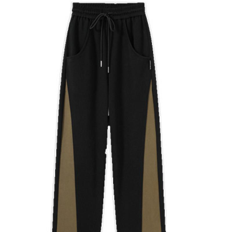 Spliced Sweatpants Sweatpants Women Spring Banana Pants Loose Wide-Legged Harlem Pants Designed Trousers
