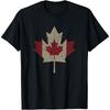Vintage Canada Flag Maple Leaf Canadian Pride T-Shirt