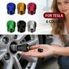 4Pcs Car Tire Valve Caps Metal Tyre Air Stems Cover For Tesla Model 3 Y S X Roadster Model 3 S X Y 2022 Invader Coil Mod WYE K80