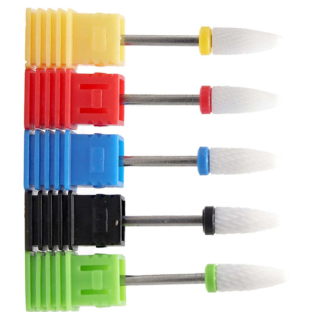 5Pcs Nail Art Grinder Drill Bit Corrosion Proof Household Manicure Nail Care Polisher Drill Bit