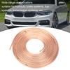 25ft Brake Line Tubing Copper Nickel Plated 3Celsius16in OD with Fittings for Hydraulic Braking Fuel System(Gold )