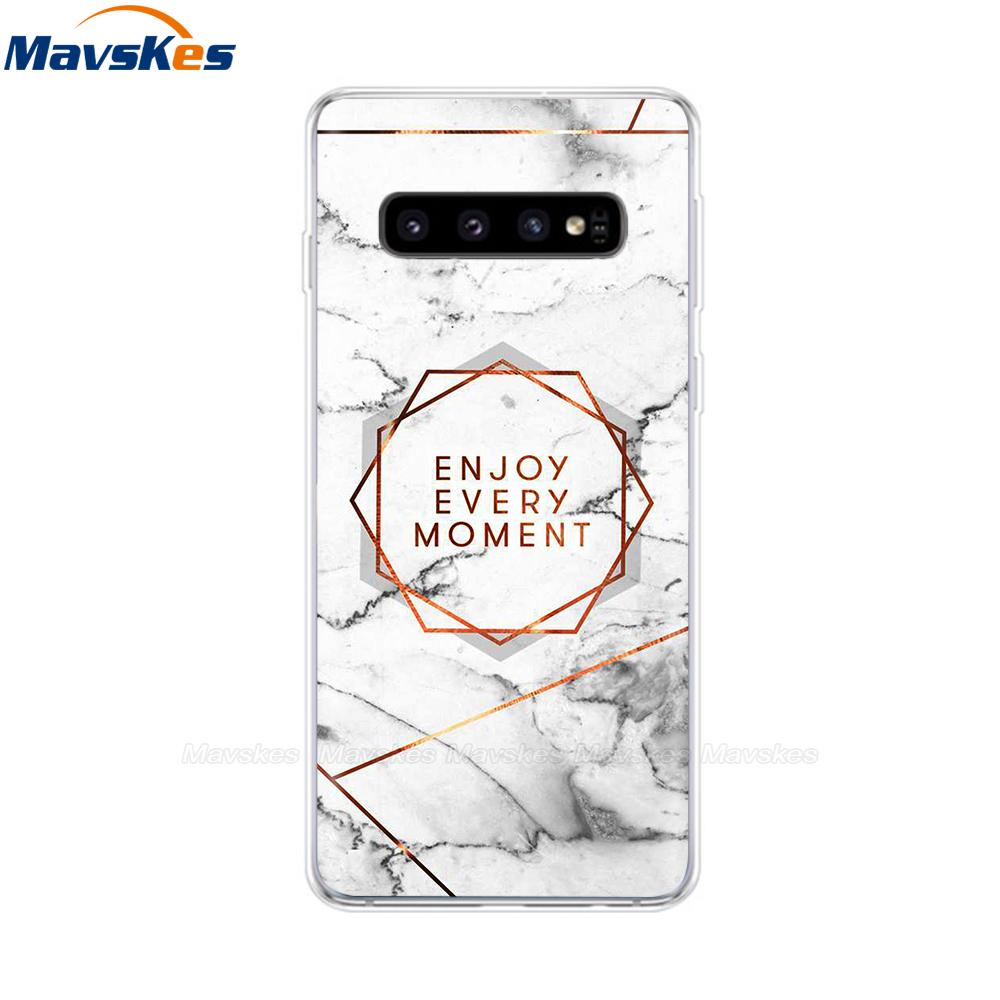 La più recente custodia stampata in TPU per Samsung Galaxy S10 S10 + Coperture del telefono per Samsung S10 Plus S10e Custodie Cover posteriore Paraurti Fundas Coque