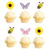 Butterfly Cupcake Toppers Baby Shower Party Decor Butterfly Cake Topper Picks Decor Girls Women Birthday Party Wedding Decor