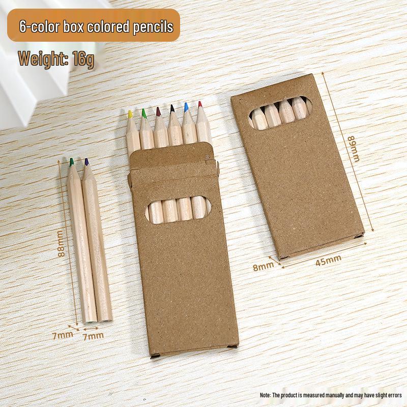 Mini Tube Colored Pencils & Paintbrush Set for Kids - Student Drawing & Learning Supplies, Perfect Back-to-School Gift