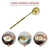 All Copper Long Handle Gray Press Incense Burner Accessory Ash Presser Seal Stick Holder Pressing Tool Supply Spoon