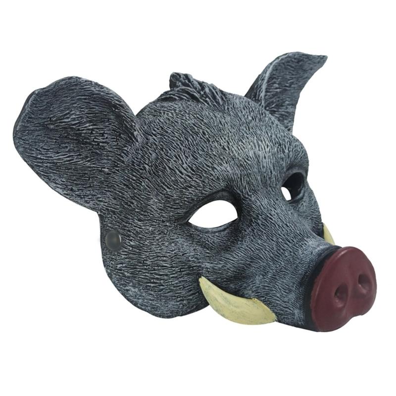 Masque Sanglier Animal Halloween Masque Cosplay Sanglier Sauvage Halloween Masque Intégral pour Halloween Mascarade Carnavals