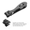 Stainless Steel Nail Clipper Portable Nail Cutter Trimmer Manicure Pedicure Tool Small Black