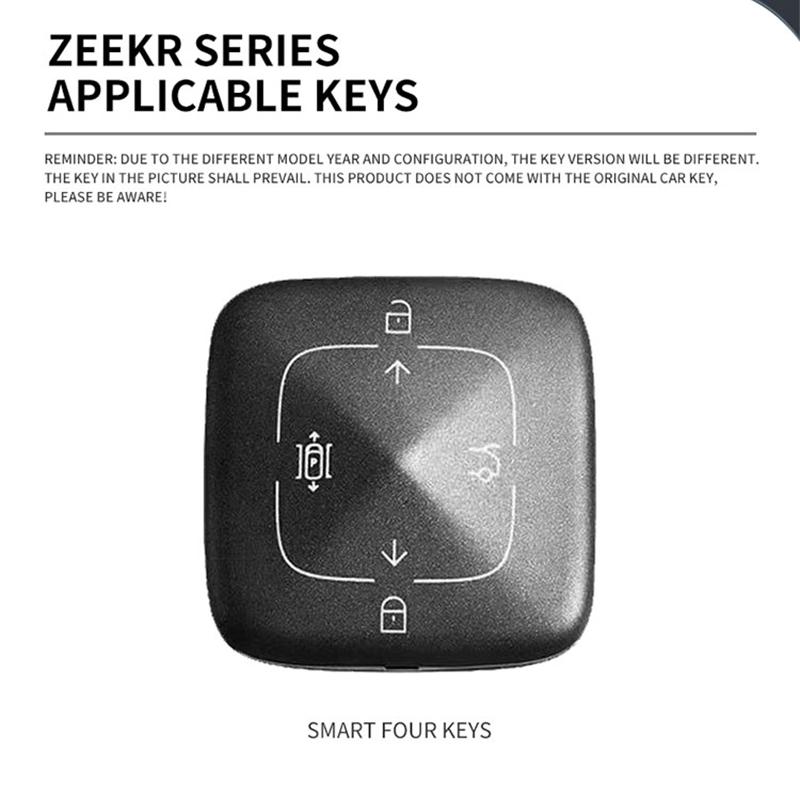 Zliatina zinku Kožené puzdro na kľúče od auta Zeekr 001 007 009 Zeekr X Puzdro na kľúč s NFC kartou Ochranné puzdro na diaľkový ovládač auta Príslušenstvo do auta