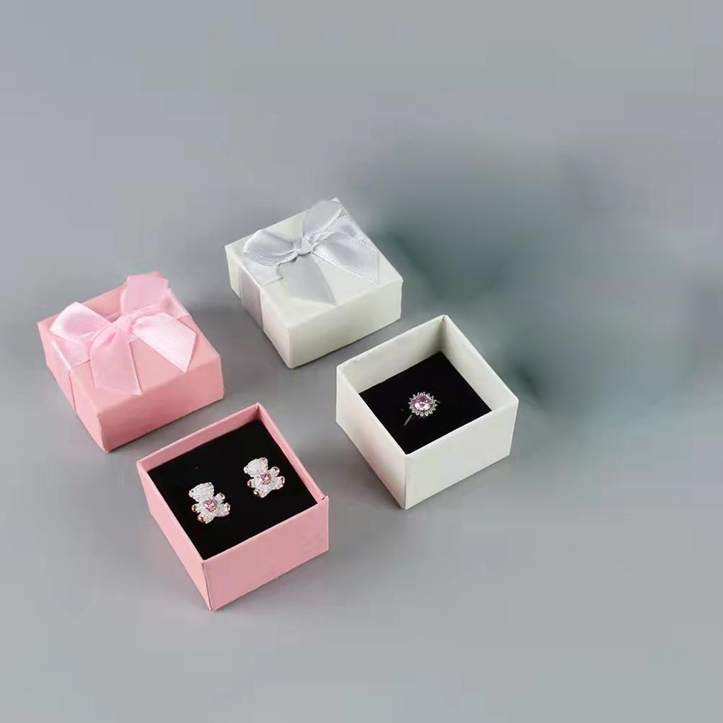 Box Jewelry Gifts Ribbon Nordic Boxes Lady Necklaces Earring Necklace Casket Case Ornament Decoration Wedding Halloween