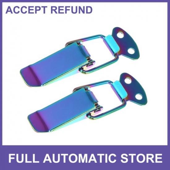 TWO Car Trunk Bumper Security Hook Lock Clips Quick Release Universal