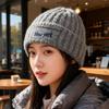 Autumn and Winter Wool Hat Women's Ear Protection Hat Warm Cold Hat Versatile Loose Knitted Hat Headgear