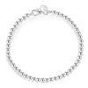 Christmas gifts charm 925 Bracelet 4MM beads chain for woman Popular brands jewelry fashion Wedding party